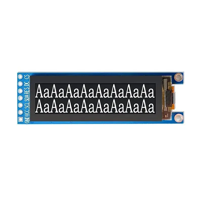 1.71 inch OLED display 12832 OLED display 128x32 screen SSD1312 driver IIC interface: