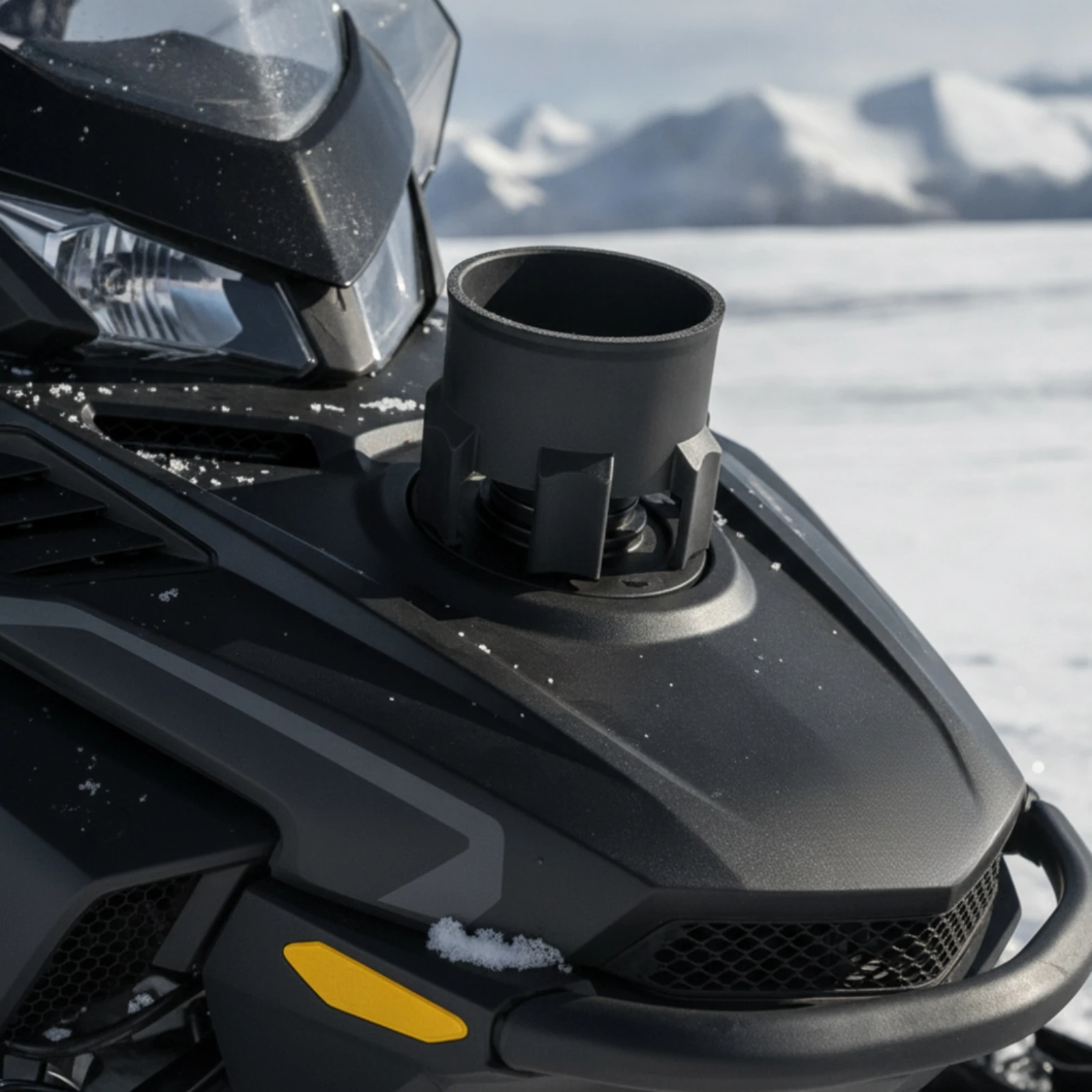 Snowmobile Fuel-Cap-Mounted Drink Holder Compact Snowmobile Gas Cap Can Holder Secure Extreme Temperature Resistant
