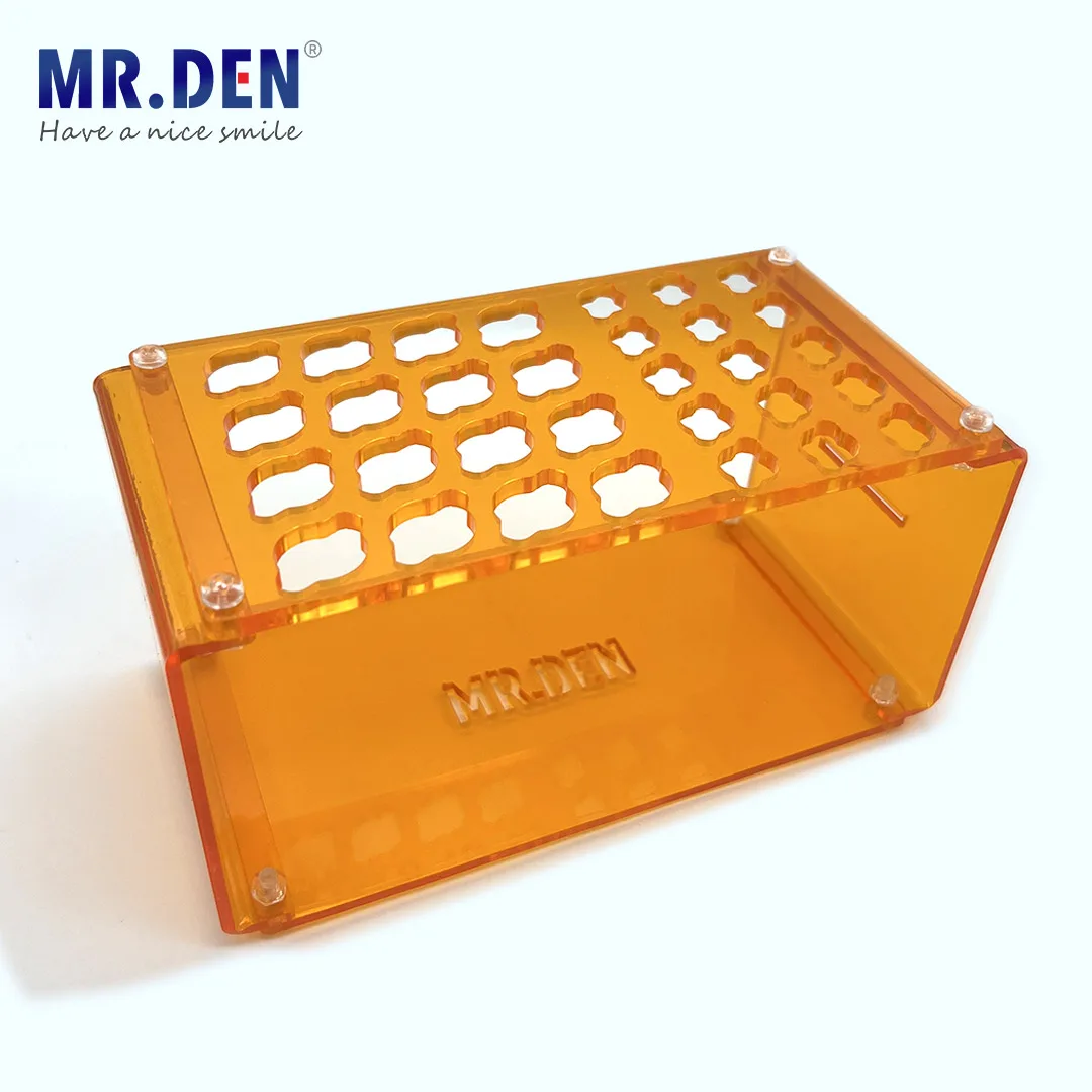 Original MR DEN Dentist Resin Shelf Acrylic Organizer Tube Shelf Desktop Storage Laboratory Shelf Dental Technician Equipment