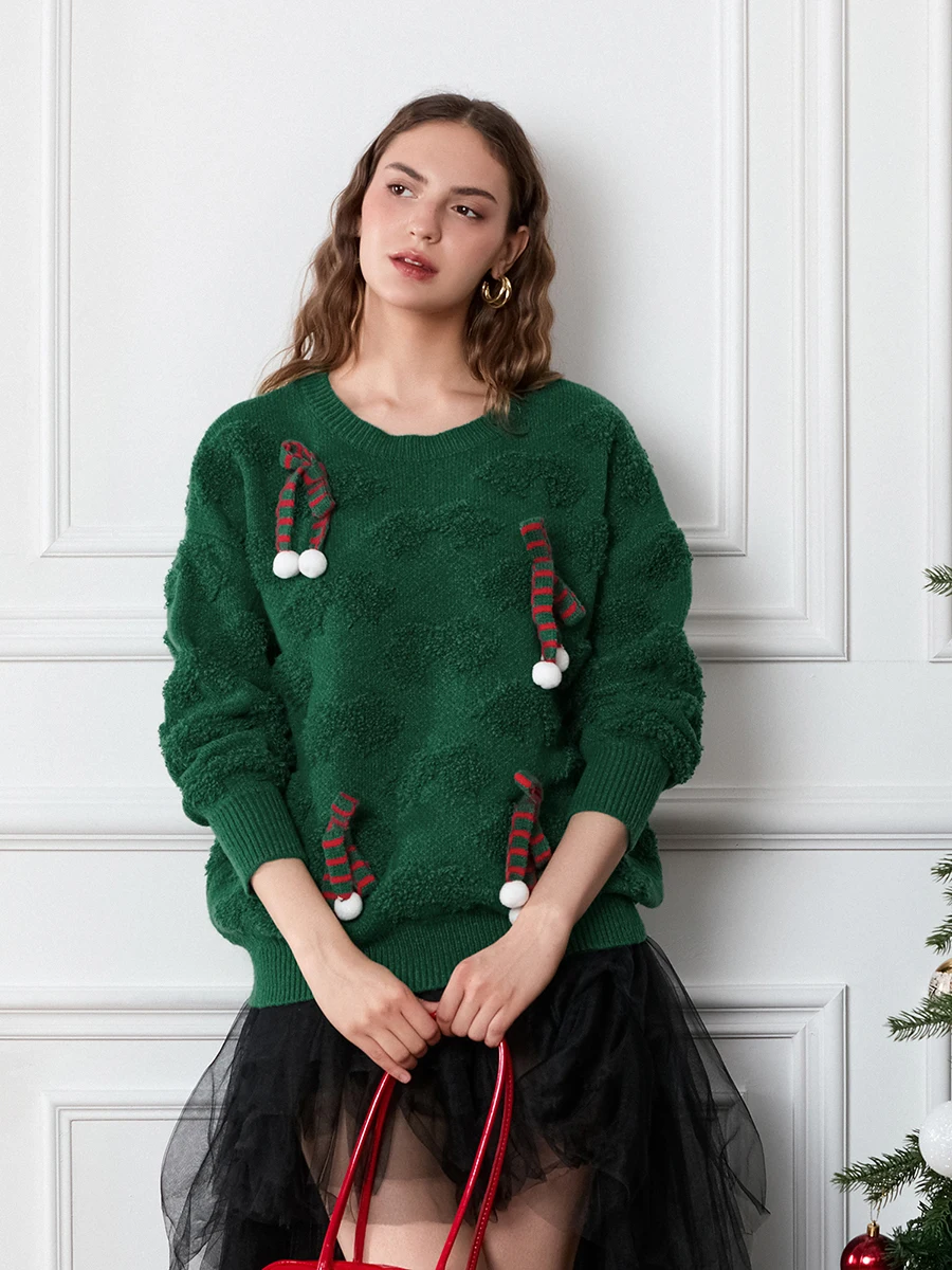 Женские милые свитера с бантом, повседневный модный теплый пуловер с длинными рукавами, базовый трикотаж для осенней уличной одежды