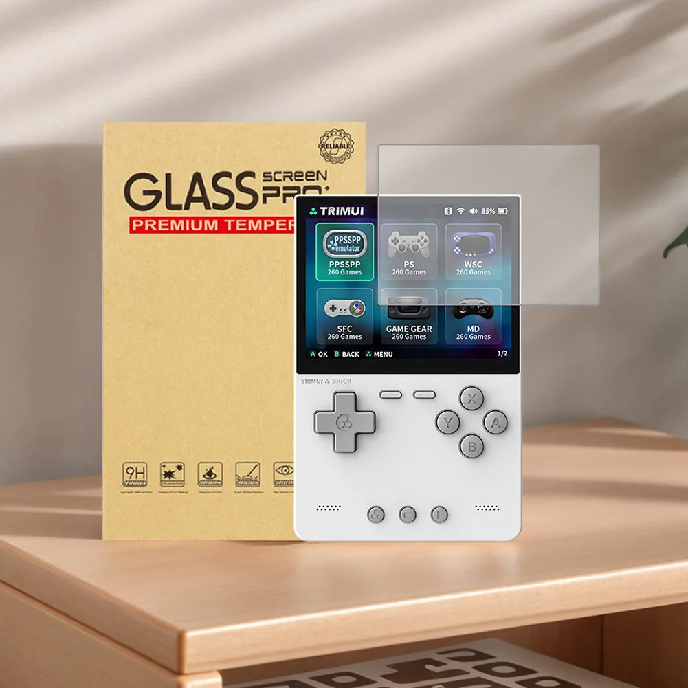 For Trimui Brick Tempered Glass Film Ultra-Clear 9H Screen Tempered Film Tempered Glass Protective Film Game Console Accessories view 4