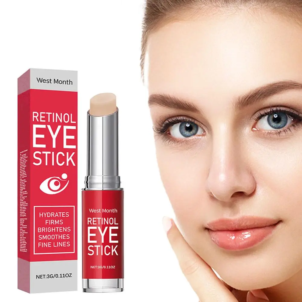 

West Moon Retinol Eye Cream Lightening Dark Circles Firming Skin Instant Eye Repair Serum Stick for Women Eyes Care
