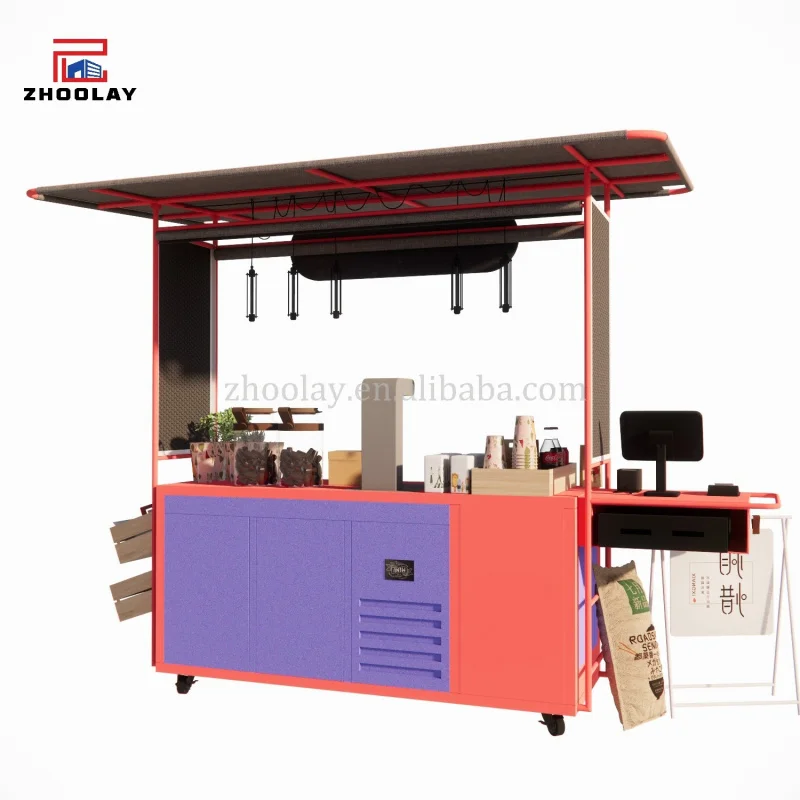 custom.Selling Cart With Wheels Sweets Candy Cart Cart Food Stand Food Cartmobile Business Metal Shop view 6