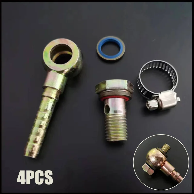 Hollow Screw Diesel Engine Oil Recyle Return Tubing Hinge Hydraulic Bolt Ball Head Adapter Motorcycle Refit Oil Cooler Fittings