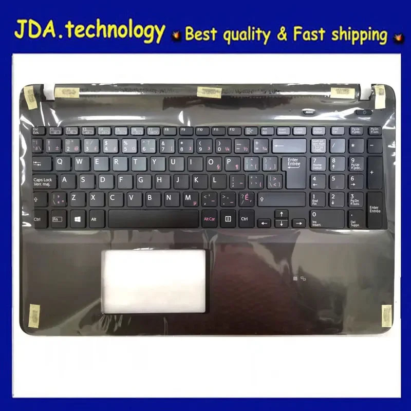 MEIARROW     New/Orig For sony vaio svf15 svf152 svf1521 svf151svf153 svf1541 svf15e palmrest EUR keyboard upper cover Backlight