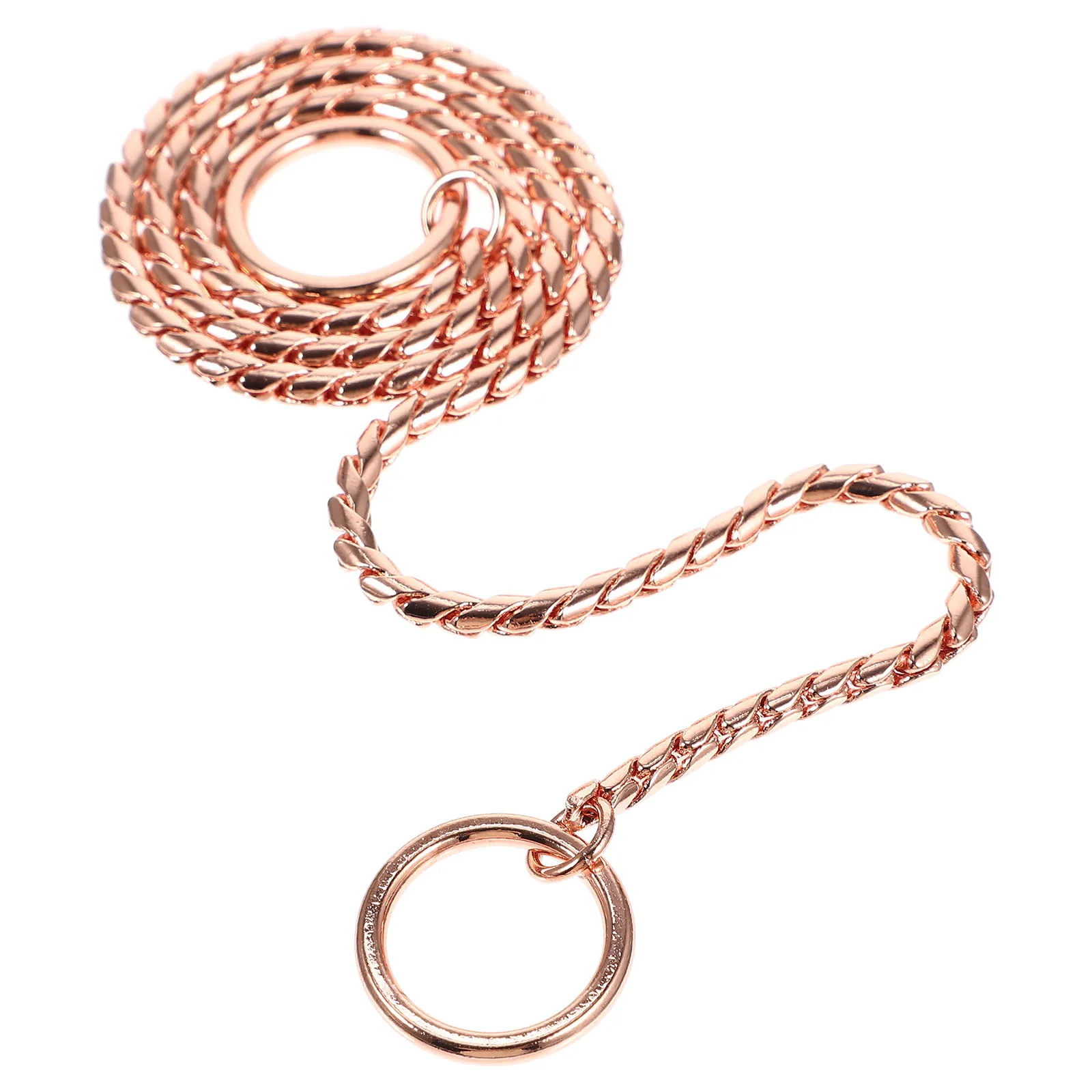 

Stainless Steel Dog Chain Choker Collar for Dogs Snake Cover Medium Walking Chains Puppy Leash on