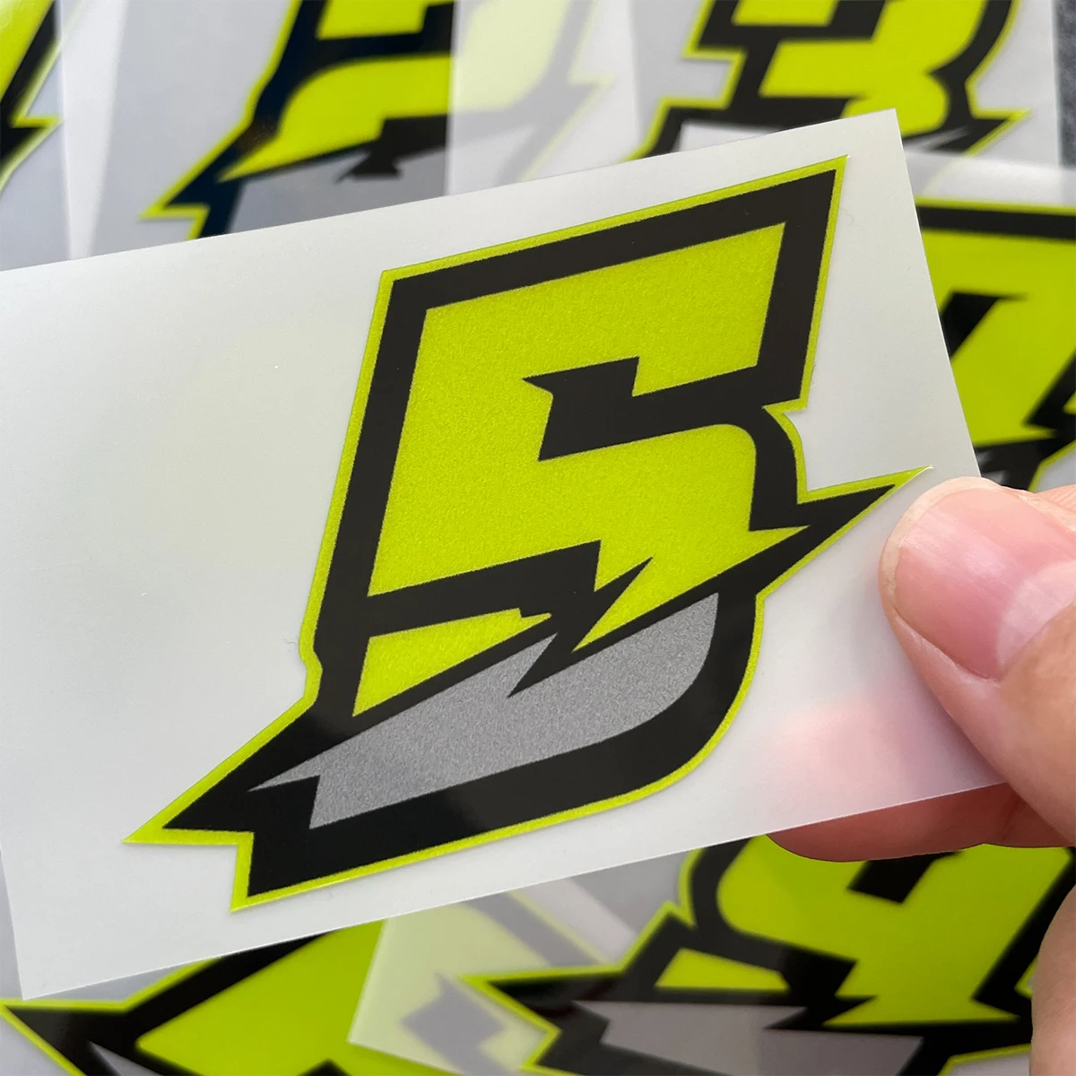 0123456789 Green Number Motorcycle Stickers Fuel Tank Fairing DIY Moto Helmet Body Vinyl Decals Accessories for Kawasaki YAMAHA
