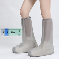1/4Pc Portable Disposable Rain Shoe Covers High Tube Adult Waterproof Shoe Covers Outdoor Rainy Day Hiking Thickened Foot Covers