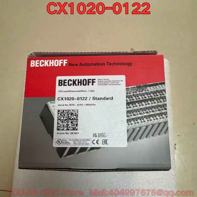 New Beckhoff PLC CX1020-0122 Original authentic Latest quotation in October 2026