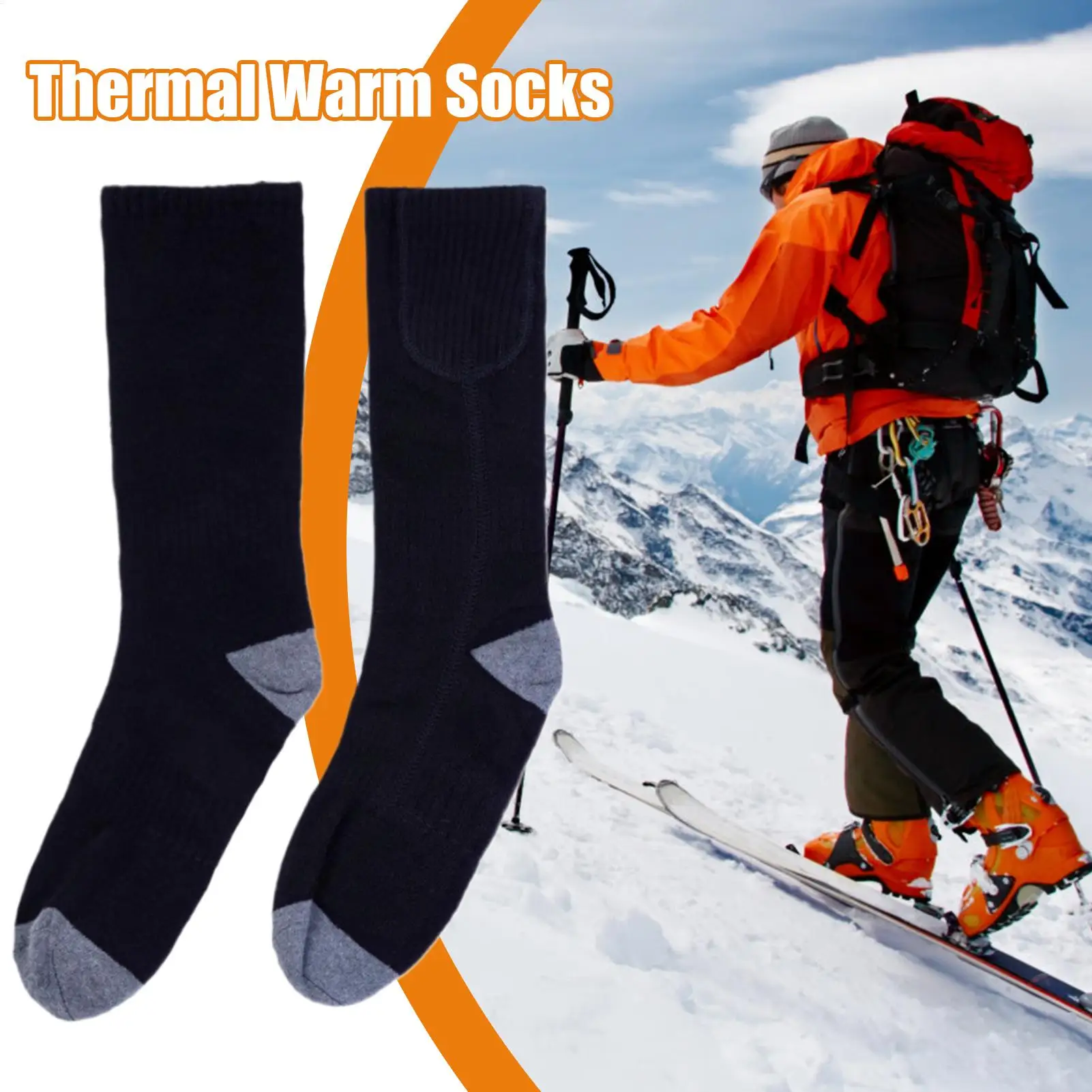 

Электрические носки для женщин, 3 уровня нагрева, зимние носки с USB-подогревом, 2200 мАч, теплый термонагреватель для ног, снаряжение для кемпинга, езды на велосипеде, на открытом воздухе