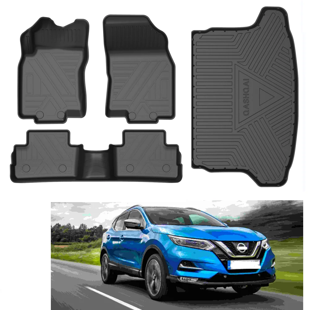 

Автоматические коврики для Nissan Qashqai 2016 2017 2018 2019 2020 2021 2022, ковры, коврики для багажника, автоаксессуары