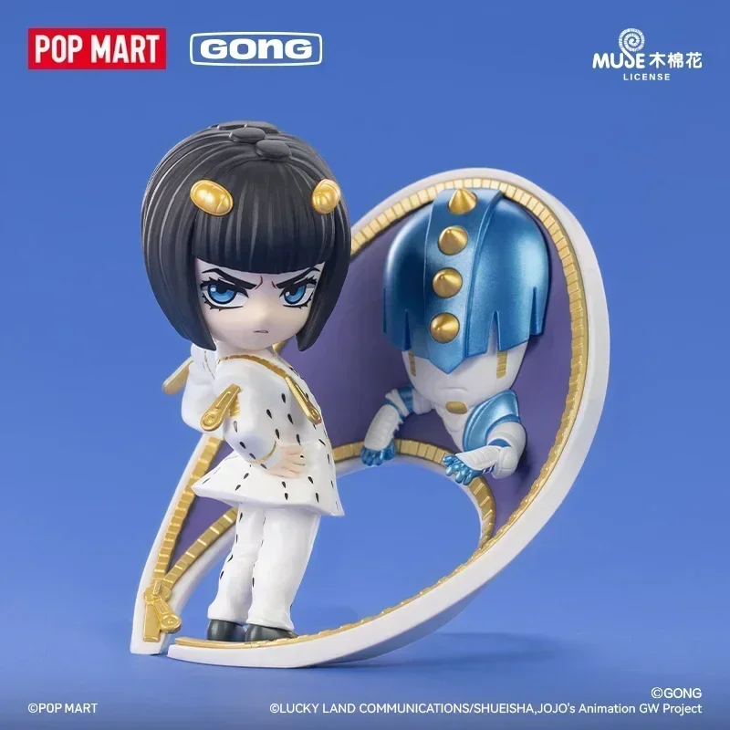 POP MART GONG JOJO's Bizarre Adventure ซีรีส์ Golden Wind ของเล่นกล่องสุ่มสุดฮิต ฟิกเกอร์แอคชั่นลึกลับ ของขวัญเซอร์ไพรส์