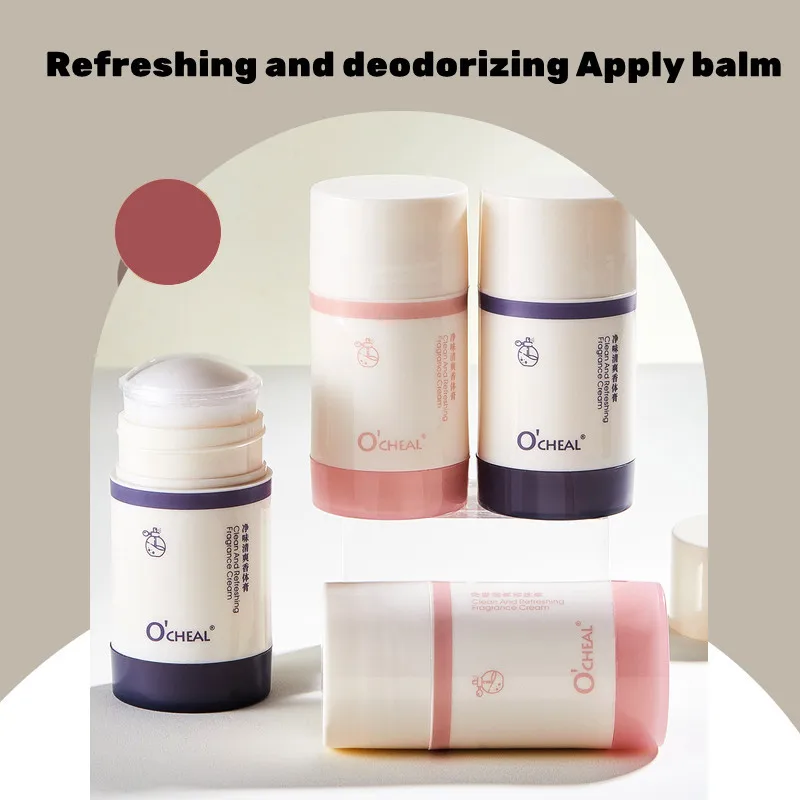 O'CHEAL Solid Perfumes Balm Portable Antiperspirant Deodorant Balm Stick Easy To Use Solid Fresh Fragrance Stick