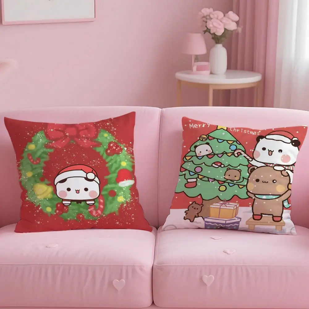 Cute BUBU DUDU Cushion Cover Comfortable Reversible Pillow Cover Ideal for Car Sofa Bedroom & Beyond