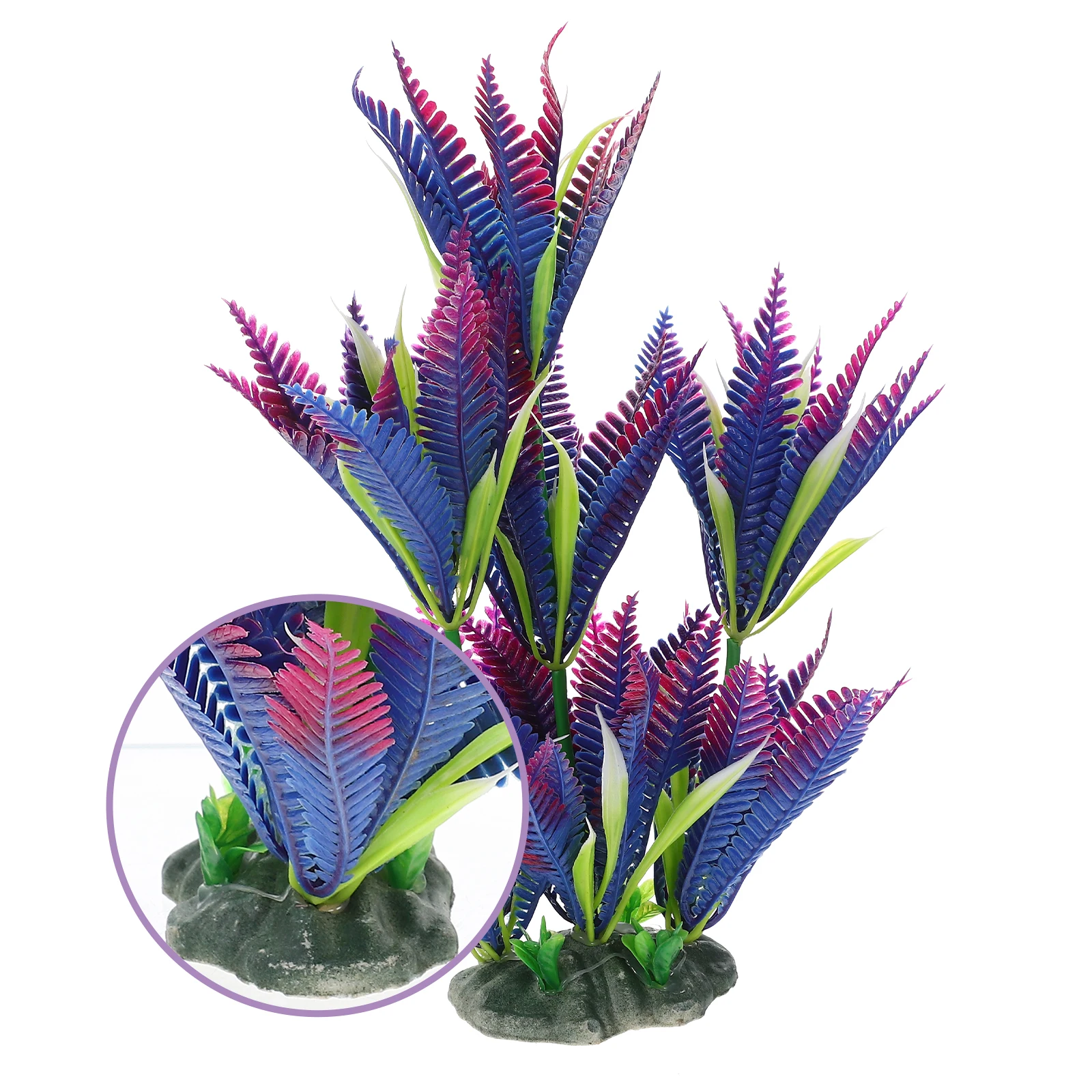 

Realistic Artificial Aquarium Plants Fake Green Leaves Decorative Water Grass Underwater Plant Fish Tank L Pet Supplies