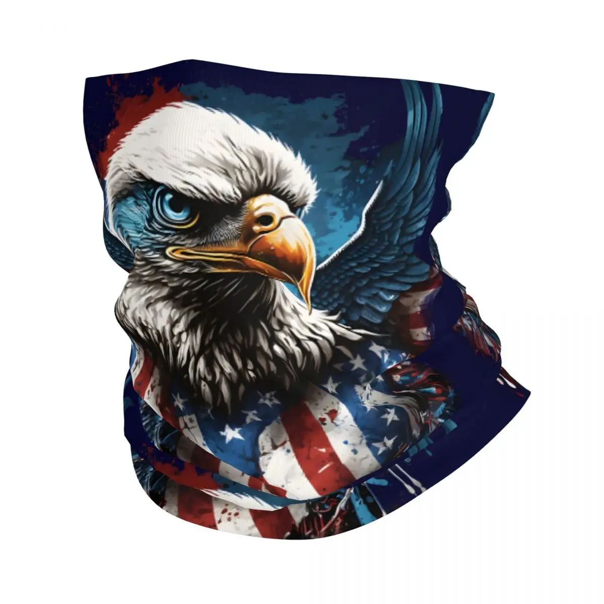 

American Eagle Headband Neck Warmer Men Ski Running Tube Scarf Medical Nurse Face Bandana Gaiter