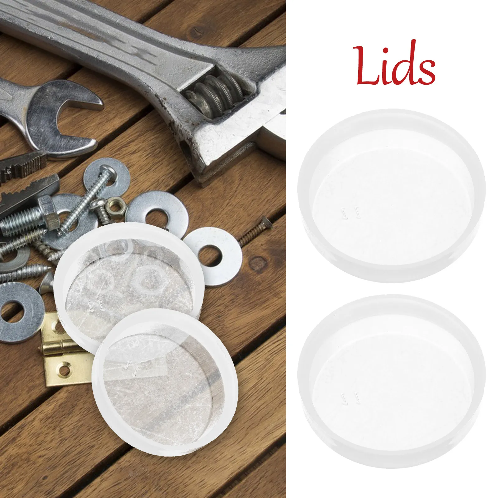 100Pcs Drum Sealing Caps Waterproof Seal Lid Heavy-Duty Drums Chemical Barrels Outdoor Storage Leak-Proof Dust Cover view 6