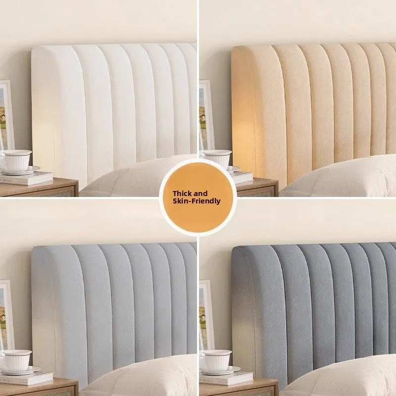 Thickened Elastic Advanced Bed Head Cover Soft Backed Universal Full Wrap New Season Universal Wood Bed Head Cover Dustproof