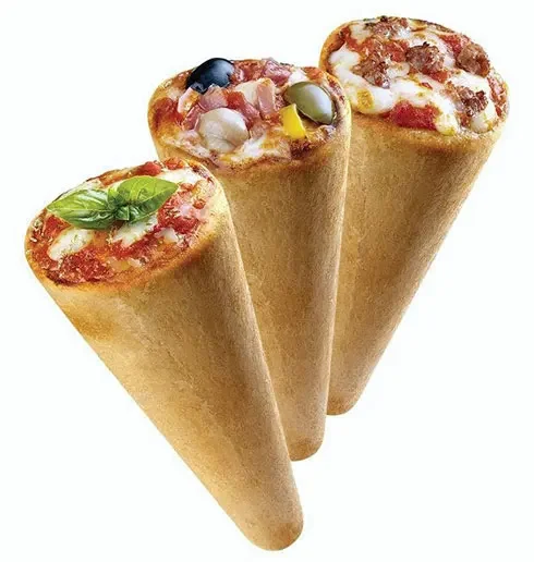 Automatic Cone Pizza Making Machine Pizza Cone Forming Machine Popular Street Food Making Machine Handheld Pizza Maker