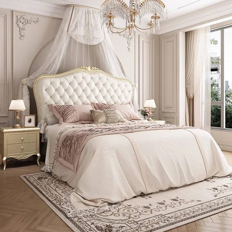 Lit de massage mobile sécurisé, lit double queen size de luxe moderne pour chambre à coucher, lit multifonctionnel en bois, suite de mobilier de salon