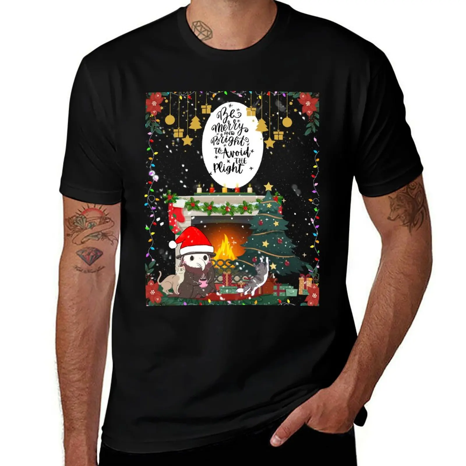 

t Avoid shirts T-Shirt Merry Plight & for casual summer Bright men t man The t Be casual man shirt shirt man To