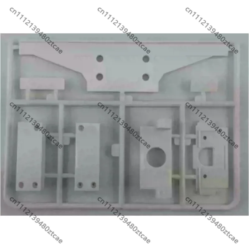 1/14 RC 3‑Axle Container Trailer Rear Trim Plate, Taillight Housing Base J‑Shaped Spare Part, RC Truck Model Modification