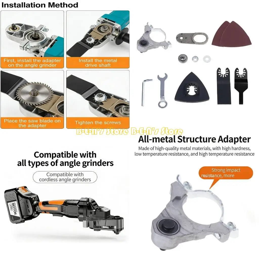 

Y1AD DIY Friendly Multi Tool Conversion Adapter For Angles Grinder Simple Setup Cutting Sanding Polishing Applications