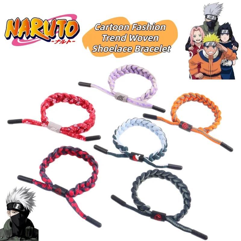 Naruto Cartoon Anime Woven Bracelet Fashion Trendy Woven Shoelace Bracelet Couple Best Friend Naruto Little Lion Bracelet