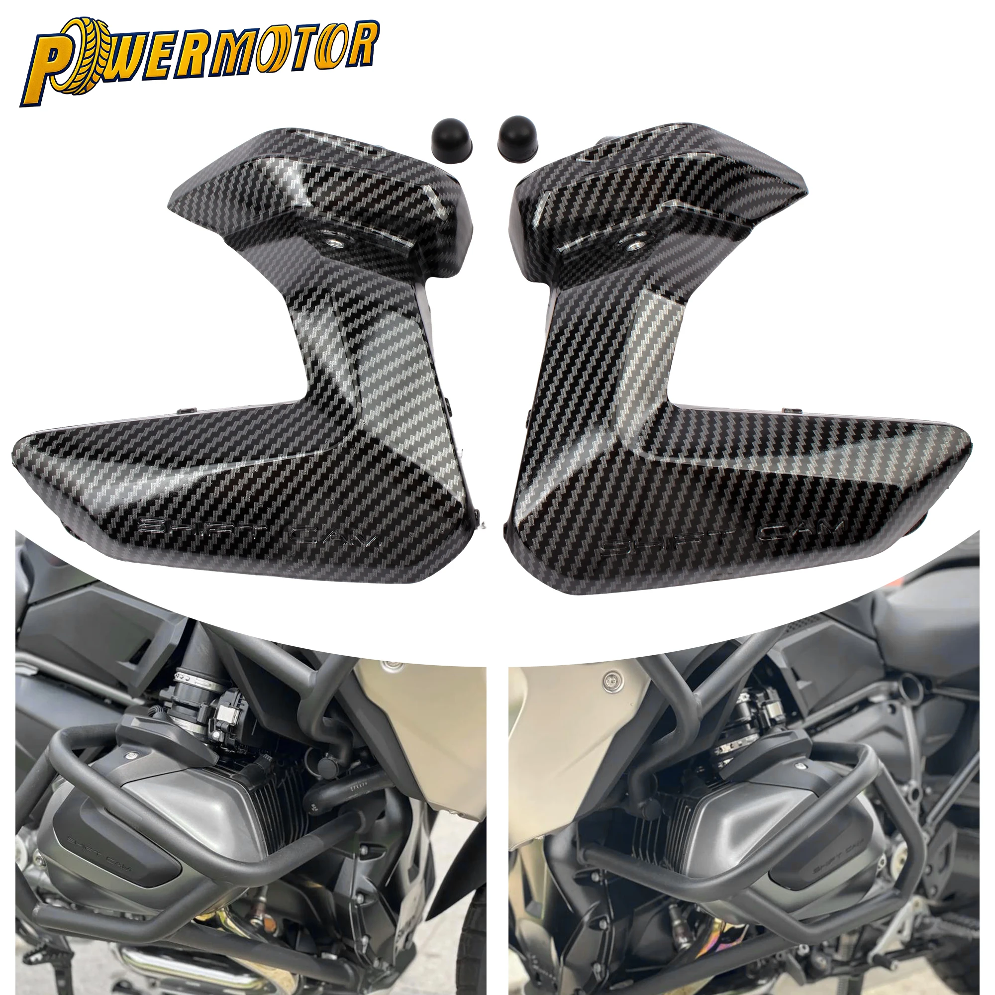 

For BMW R1250GS ADV R1250RT R1250R Motorcycle Engine Guard Spark Plug Cover Cylinder Head Cover ABS Plastic Protector Parts