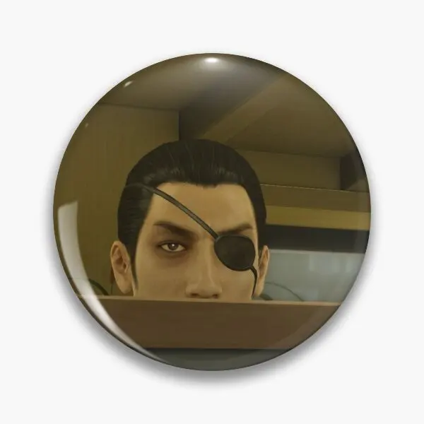 Majima Peek  Soft Button Pin Cartoon Gift Creative Decor Lapel Pin Women Metal Badge Fashion Hat Clothes Collar Brooch Jewelry