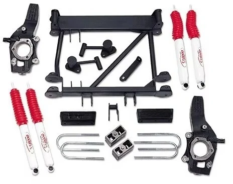 Suspension lift kits for elevator kits