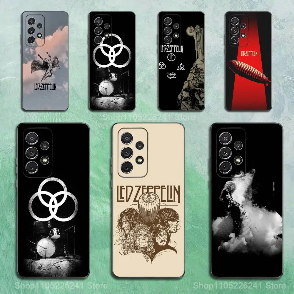 

Band L-Led Z-ZeppeLines Phone For Samsung S25,S10,S20,S10,S21,S9,S24,S23,Ultra,FE,Plus,Lite,Soft Silicone Black Cover