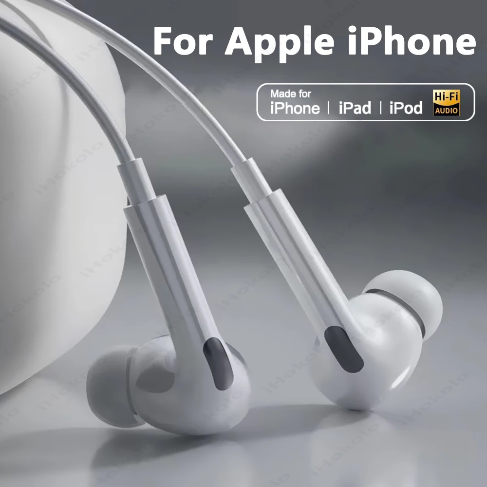 

For Apple iPad USB C Headphones For iPhone 17 16 15 14 13 12 11 Pro Max Wired Earphones X XS 7 8 Plus 3.5mm Stereo in-ear Earbud