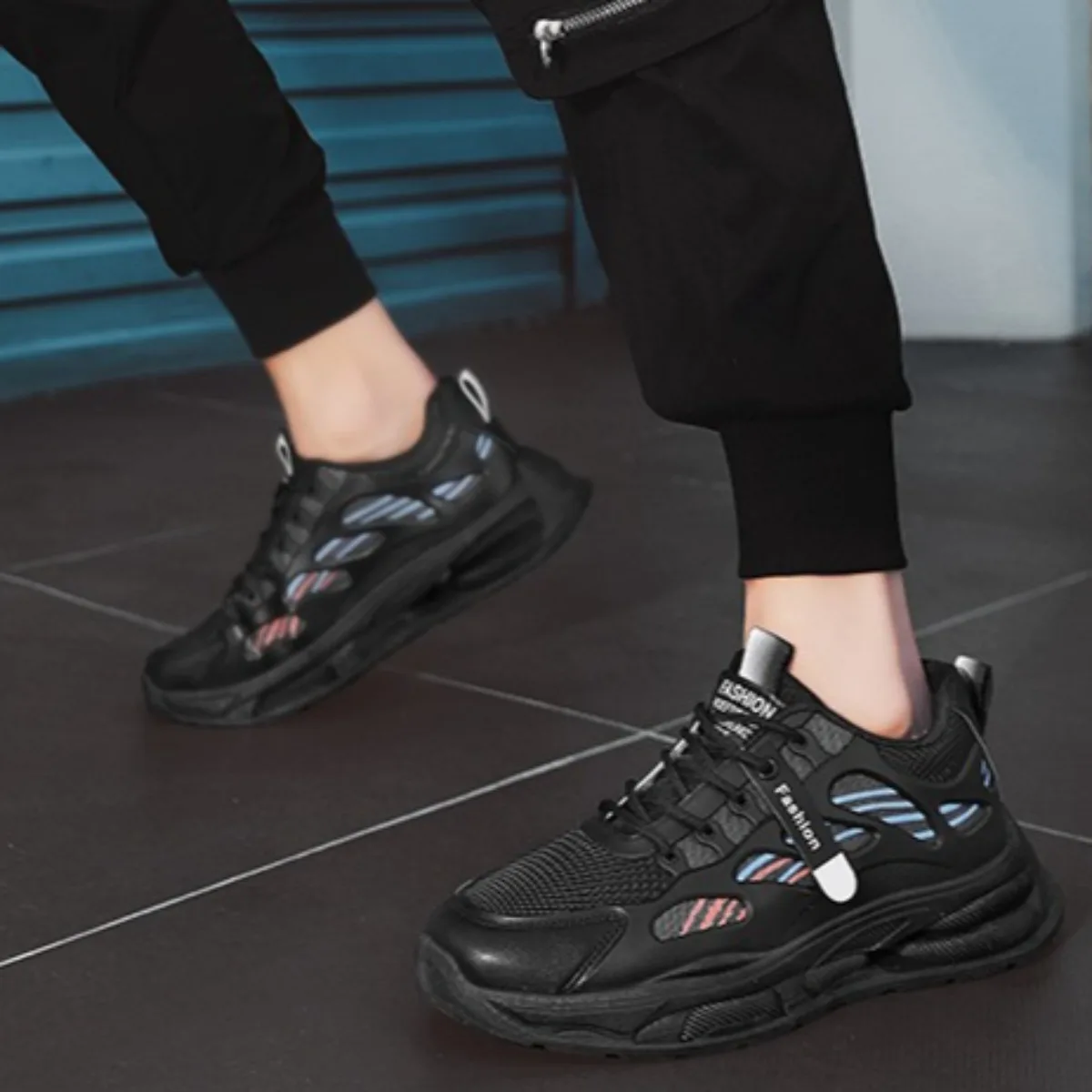 

Men's Luxury Shoes - Breathable Non-Slip Platform Sneakers, Fashion Casual Skateboard Shoes for Outdoor Running & Daily Wear