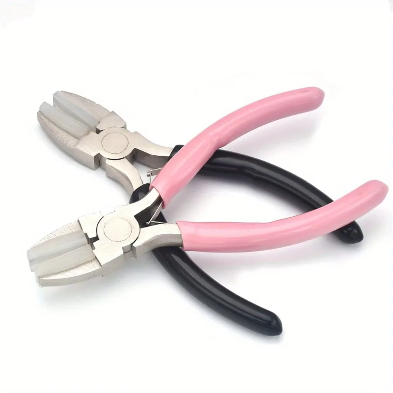 

1PC Double Nylon Jaw Pliers Jewelry Plier Flat Nose Pliers Wire Straightentener Craft and Jewelry Tool Kit for Jewelry Making