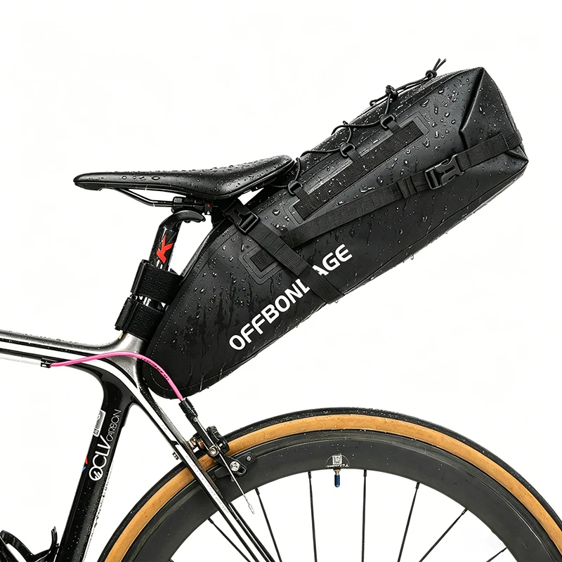 AliExpress OFFBONDAGE 20L Waterproof Bike Bag Large Capacity Bicycle Saddlebag Cycling Tail Bag MTB Foldable Rear Bag Road Bike Luggage