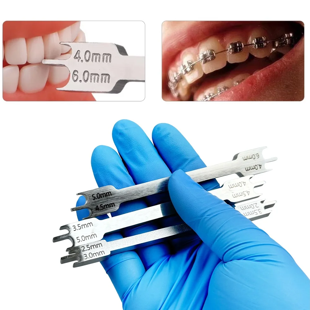 

Dental Orthodontic Bracket Positioner Gauge Stainless Steel Double Ended Locator Rod Dentistry Dentist Ortho Instrument Tools