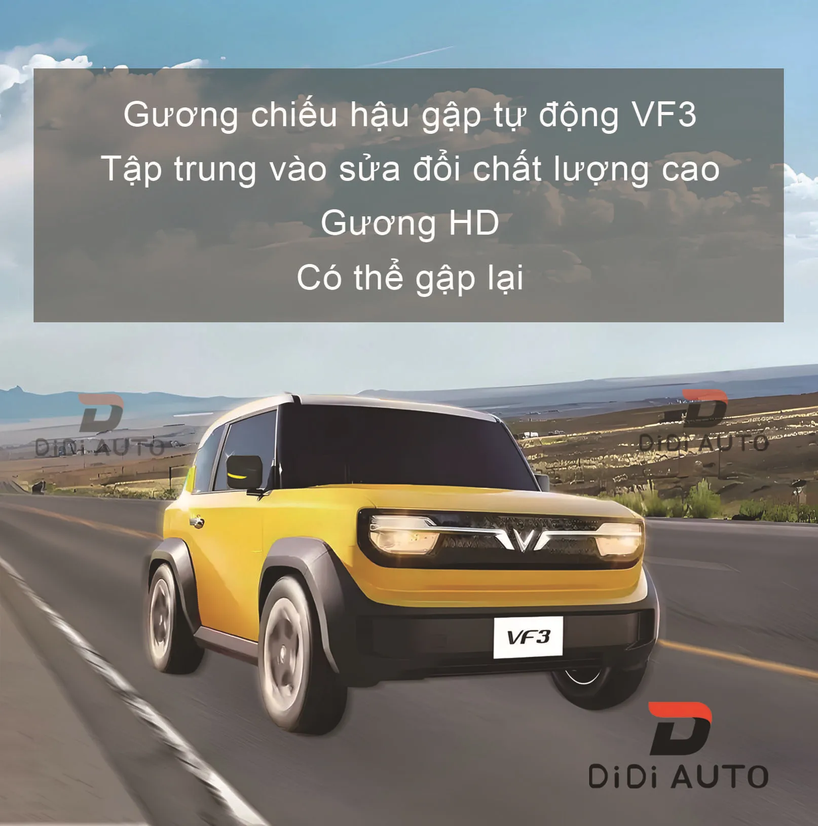 VinFast VF3 electric folding rearview mirror with heated didi auto