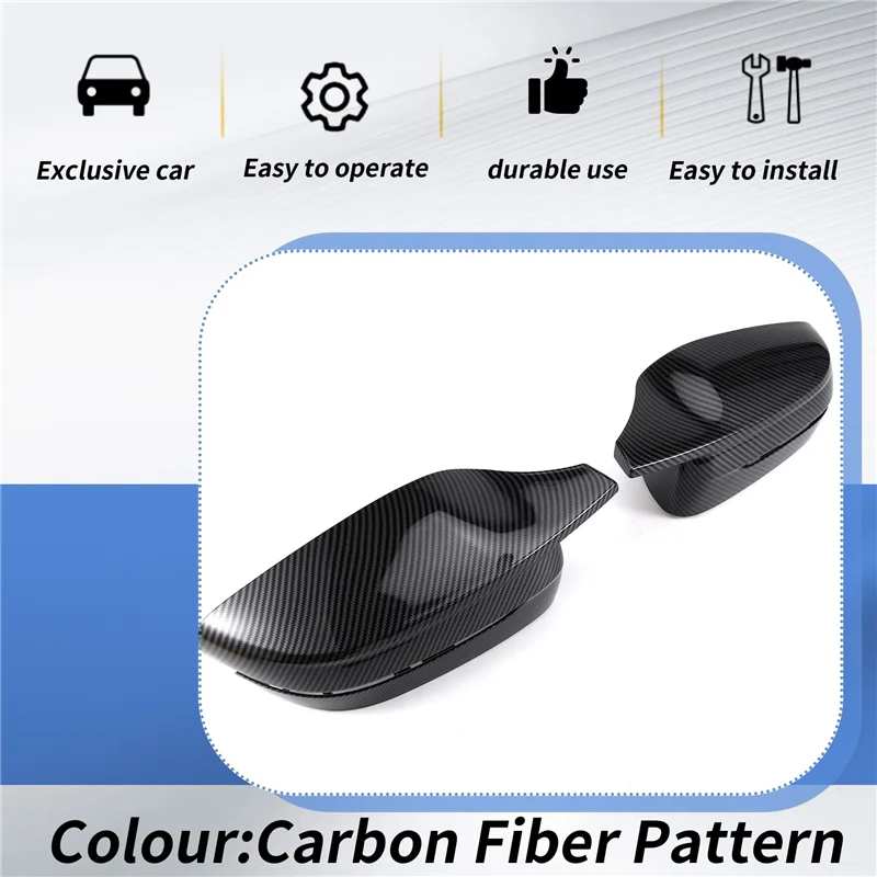 

Car Side Wing Mirror Cover For BMW 3 5 7 8 Series G20 G21 G28 320D 330E 330I G30 G38 G11 G12 G15 G16-A61E