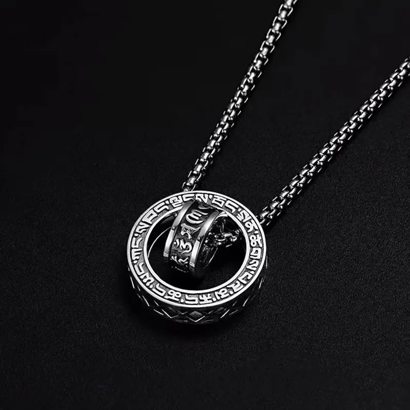 

Vintage Silver Necklace Pendant for Women And Men Fashion Clavicle Chain Jewelry for Wedding Party Gifts