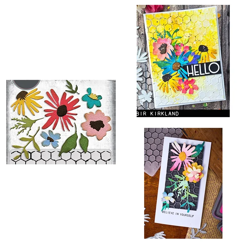 Troqueles de corte con temática Floral para floristería, pedido lateral de bóveda, para hacer tarjetas de felicitación, manualidades, bricolaje, álbum de recortes y estampado de primavera, 2025