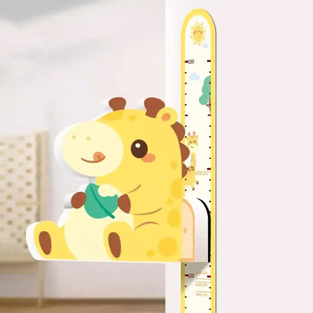 

3D Children's Magnetic Sticker Cartoon Magnetic Adsorpt Baby Height Wall Stickers with Removable Ruler 65-180cm