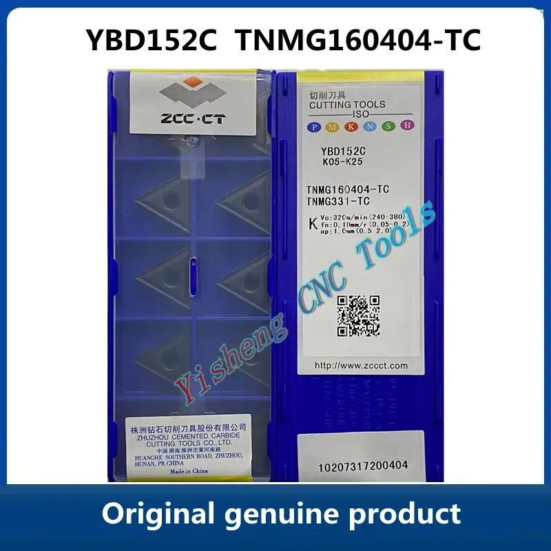 

ZCC CT TNMG160404-TC/160408-TC TNMG160412-TC TNMG220412-TC/220416-TC YBD152C YB7315 Original genuine triangular CNC lathe blade