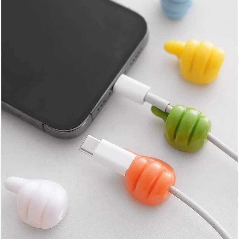 Thumb‑Shaped Self‑Adhesive Cable Holder Colorful Wire Organizer Clip Desk Cable Management Keeper