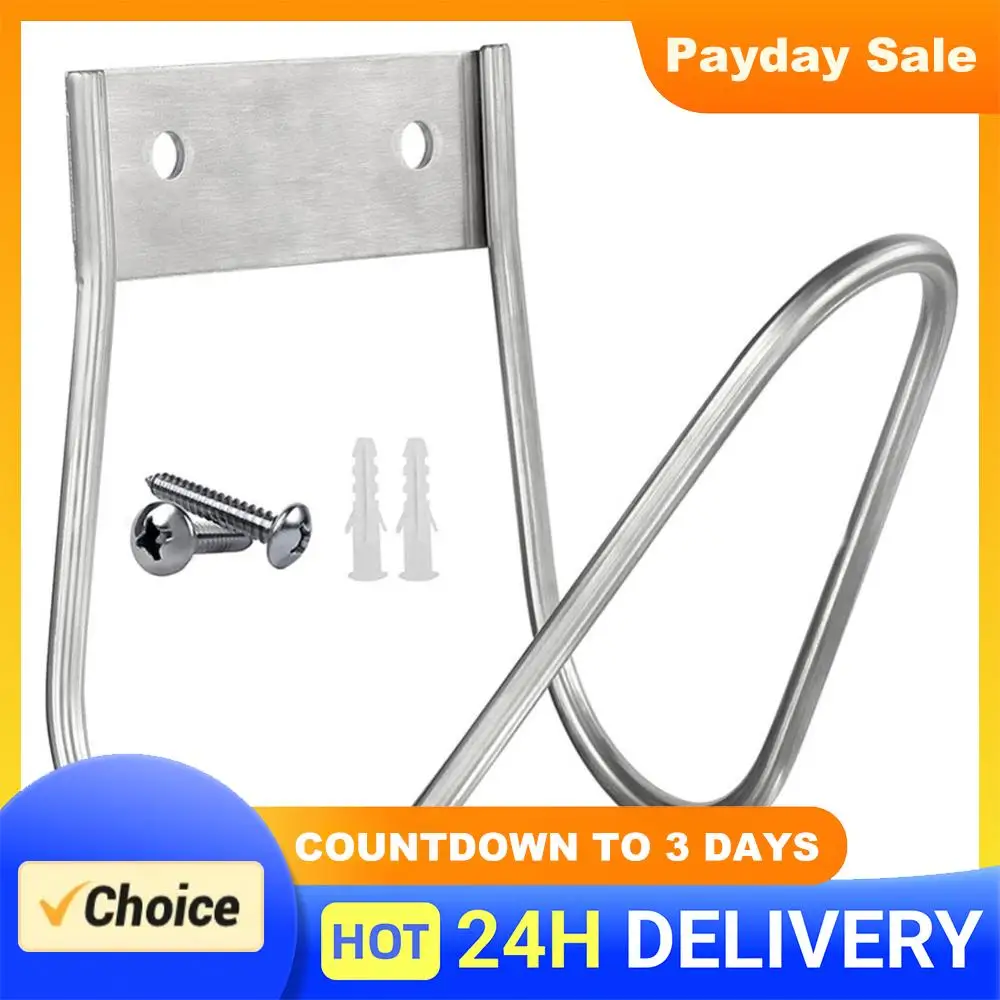 

Держатель для садового шланга из нержавеющей стали, настенный крюк для шланга, держатель для водяного шланга для сада, гаража или двора.