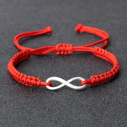 Charm Couple Infinity Bracelet Handmade Braided Rope Adjustable Bracelets&Bangles Women Men Friendship Fashion Yoga Jewelry Gift