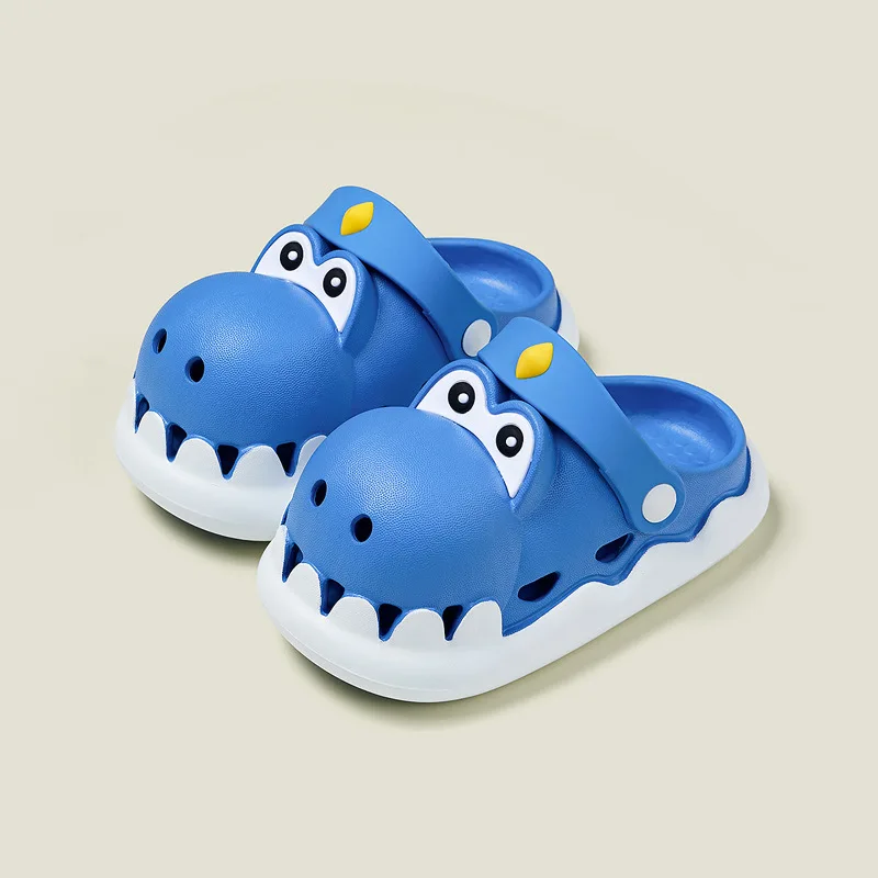 Cheerful Mario Kids Shoes For Boys 2023 New Children Eva Sandals Non-Slip Summer Baby Cartoon Beach Shoes