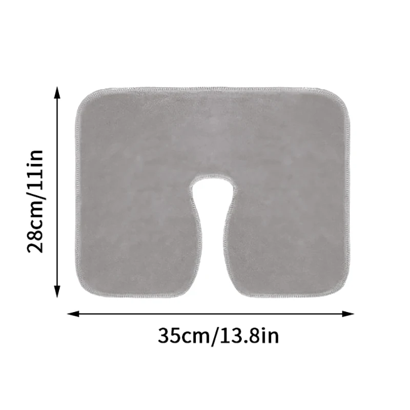 Asciugamani per la testa in microfibra Fodere per cuscini per il viso a forma di U Cuscino per poggiatesta addensato Cura del viso Forniture per massaggi SPA di bellezza