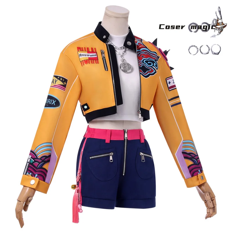 K-Pop: Demon Hunters Rumi Costume Cosplay Uniforme Halloween Carnevale Festa Natale Gioco di ruolo Abbigliamento Abbigliamento per le donne