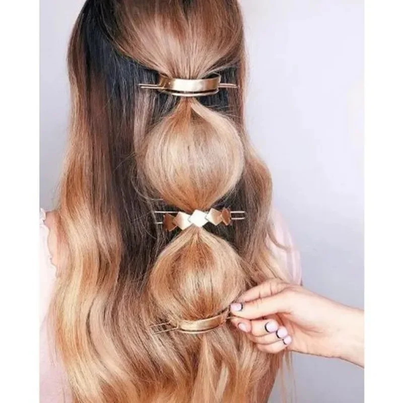 1Pc Women Girls Minimalist U-Shaped Half Circle Hairpin Hair Accessories for Daily Use